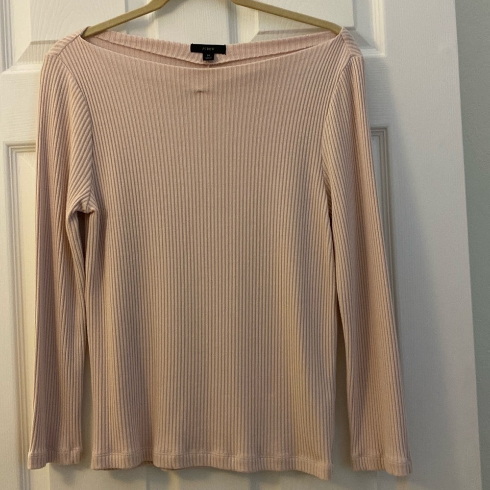 J.Crew size medium, Heather, pedal pink colored long sleeve shirt